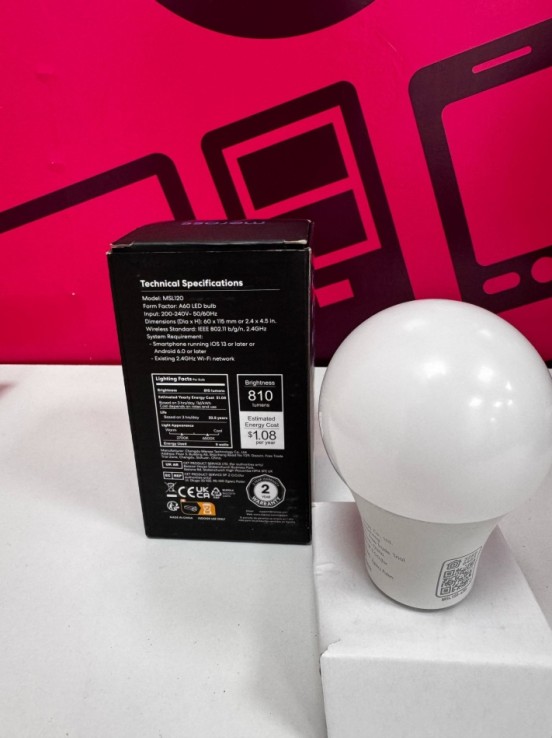 7-7-77158-2-Bombilla Smart Wifi Led Buld With Color 60w
