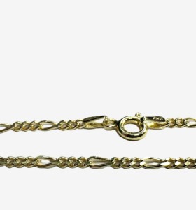7-1-271883-1-Gargantilla eslabones na de plata de ley 925con baño oro 18K , L 45cm