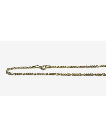 7-1-271883-2-Gargantilla eslabones na de plata de ley 925con baño oro 18K , L 45cm
