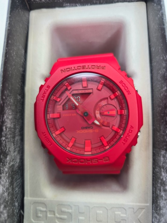 1-1-271730-3-Reloj Pulsera Caballero Casio G-Shock GA2100 4ER Rojo