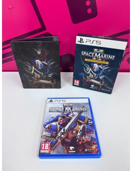7-7-87707-1-Videojuego PS5 Space marine Gold edition