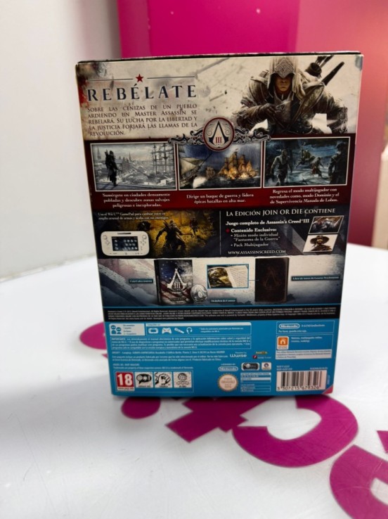 7-7-74532-6-Videojuego Edición Limitada Assassins Creed 3. Join Or Die( Pal España) 