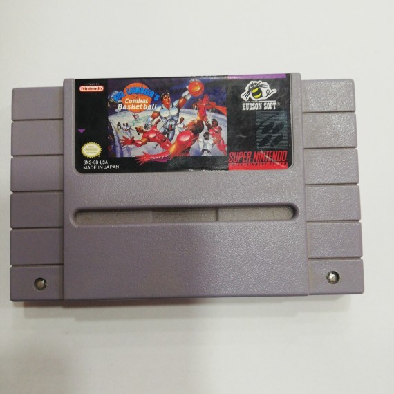 7-7-55755-1-Videojuego Bill Laimbeers ombat Basketball Super Nintendo