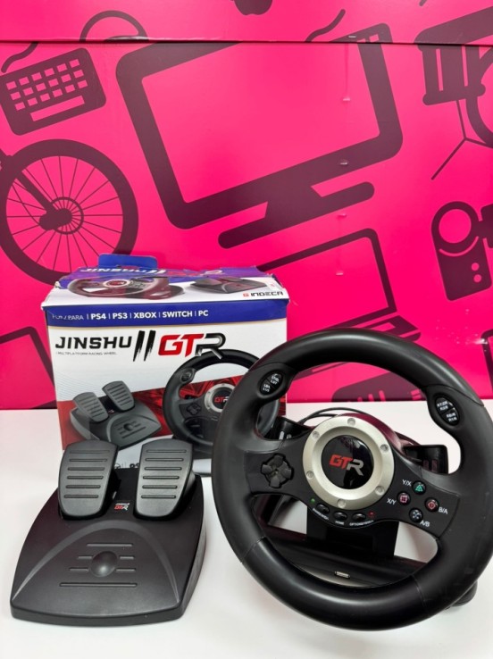 7-7-80038-1-Volante Ps4 JINSHU 2 GTR Multiplatform Racing Wheel 