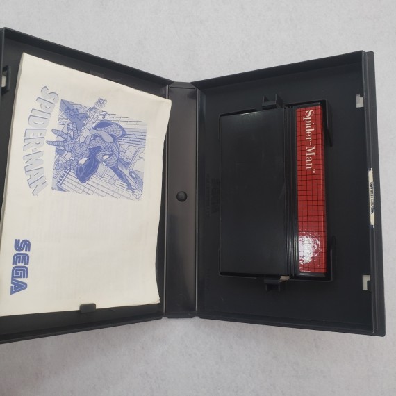 7-7-69641-2-Videojuego SNES Spiderman Sega Completo