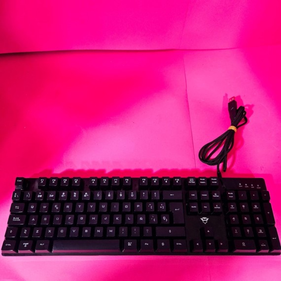 8-8-70011-2-Teclado alfanumérico Trust retroiluminado