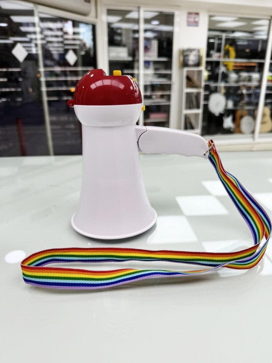 8-8-74659-7-Megáfono blanco portátil