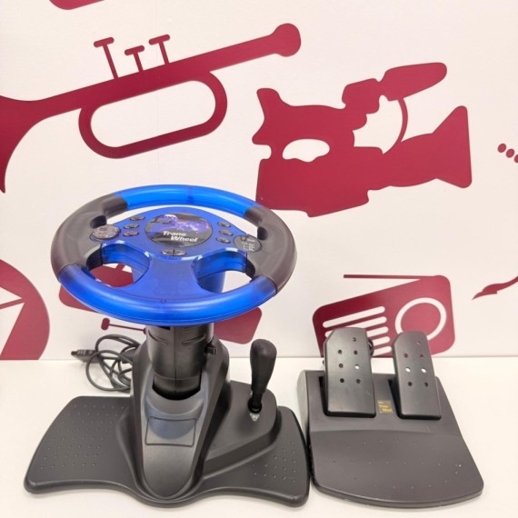 8-8-76183-1-Accesorios Ps2 volante y pedales Trans Wheel