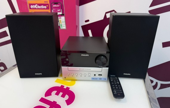 9-9-77333-1-Mini Cadena HiFi Philips Micro Music System Tam3205 12 20w 