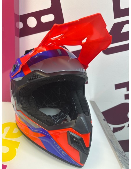 9-9-76666-1-Casco Convertible Xtreme racing talla L de niño 51cm