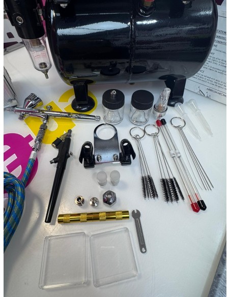 9-9-77941-2-Compresor de pintura aerógrafo 240v 50hz pot 1 5hp 3L 