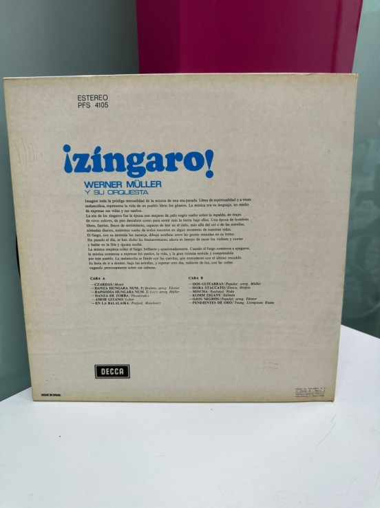 9-9-51495-1-Vinilo Zíngaro. Werner Müller y su orquesta