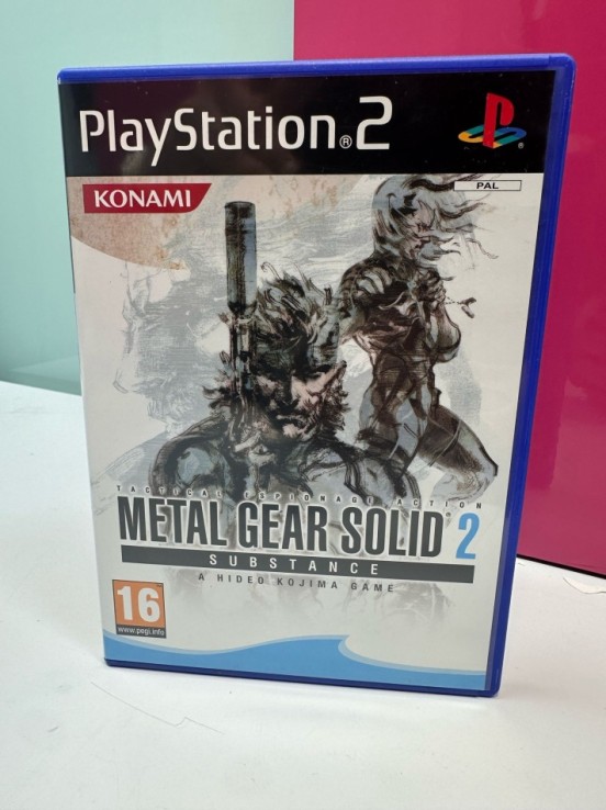 9-9-69473-1-Videojuego PS2 Metal gear solid 2 Substance