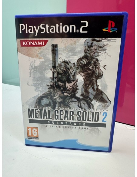 9-9-69473-1-Videojuego PS2 Metal gear solid 2 Substance