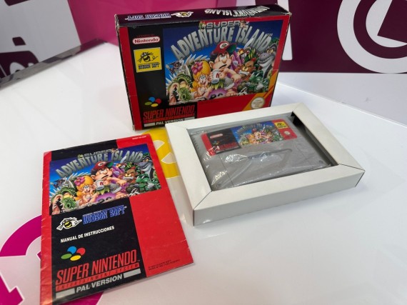 9-9-70548-3-Videojuego SNES Super Adventure Island