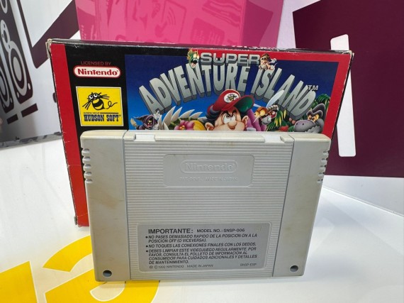 9-9-70548-5-Videojuego SNES Super Adventure Island