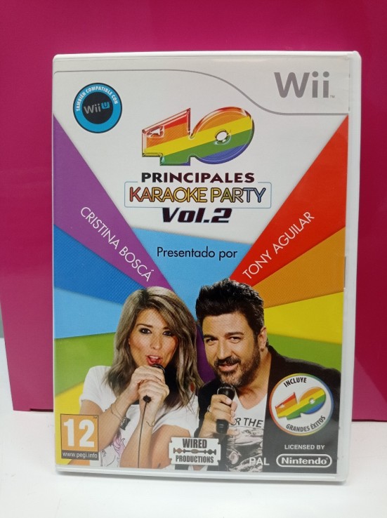 9-9-65702-1-Videojuego Wii 40 principales karaoke pàrty vol2