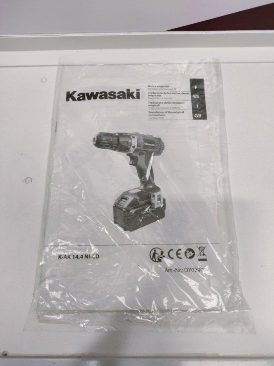 9-9-71967-2-Atornillador A Bateria Kawasaki K-ak 14.4 Ni-cd 
