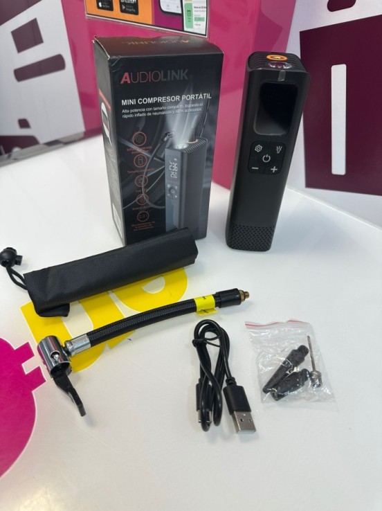 9-9-77691-1-Compresor portátil mini audiolink (sin uso)