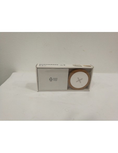 9-2-94719-1-NORDMÄRKE Cargador inalámbrico, blanco, corcho Nuevo