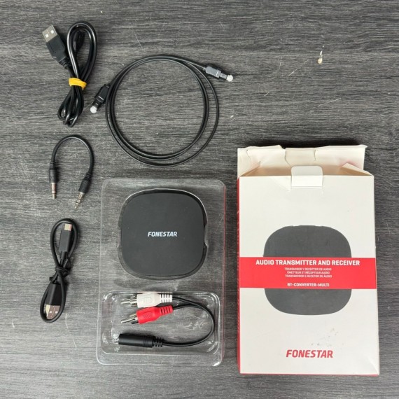 9-9-65981-1-Accesorio TV Video Receptor Y Transmisor Bluetooth Fonestar