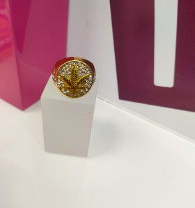 9-9-75506-1-Anillo acero dorado con hoja T20