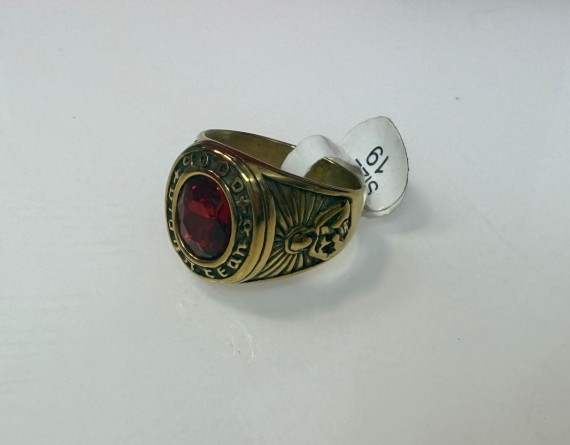 9-9-75687-3-Anillo acero hombre piedra roja t 19
