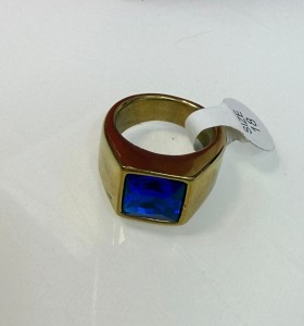 9-9-75692-1-Anillo acero tipo sello piedra azul t 18