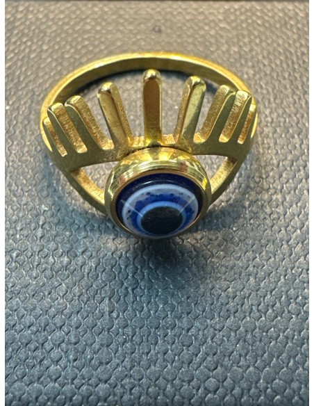 9-9-75802-1-Anillo acero dorado ojo T14