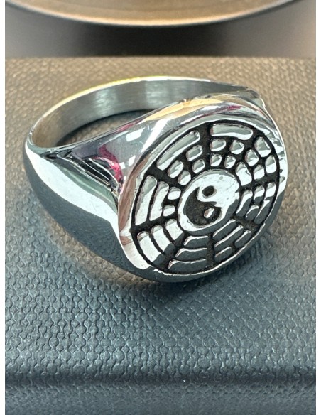 9-9-75591-1-Anillo acero plateado con simbolo de yin y yang T27