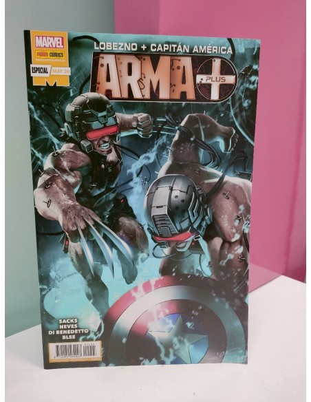 9-9-48701-1-Cómic Lorenzo Capitán América Arma plus 