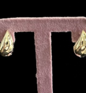 9-1-246670-1-Pendientes forma gota pequeña de plata de ley 925 baño oro 18K