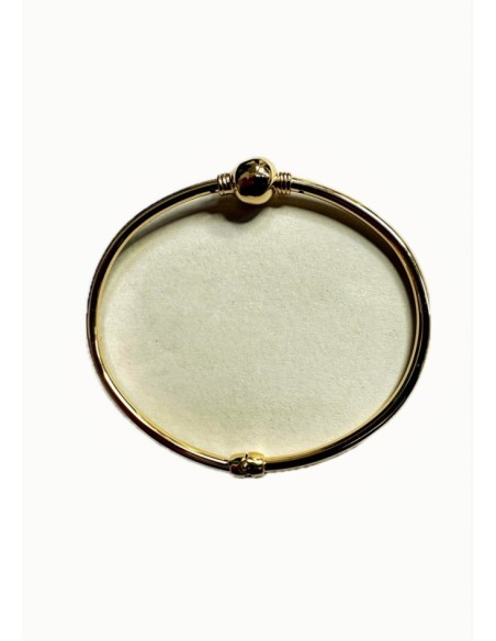 9-1-271843-3-Pulsera rígida imán de plata de ley 925 baño oro 18K