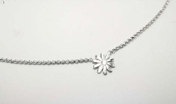 9-1-186720-2-Cadena eslabones tipo rolo Flor ECL 9658 de plata de ley 925