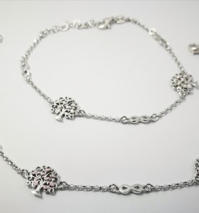 9-1-186955-1-Pulsera arbolito corazones blanco y lila EBR17436 Rodio