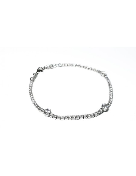 9-2-93200-4-Pulsera cordón circonitas 3 centrales
