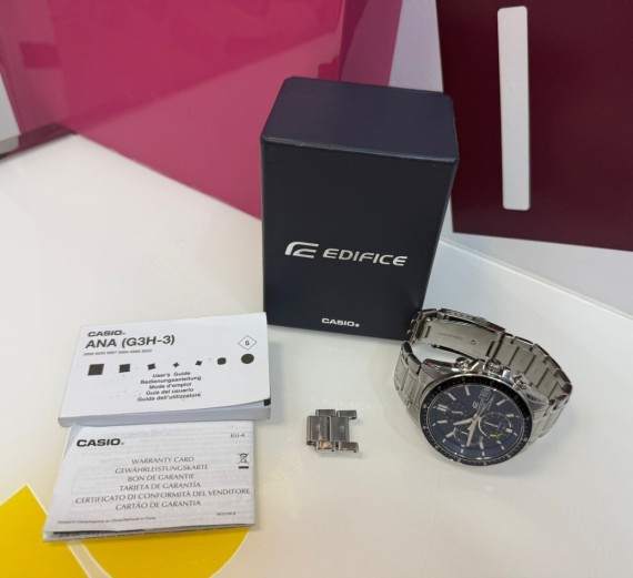 9-9-77128-3-Reloj Pulsera Caballero Casio Edifice 5529
