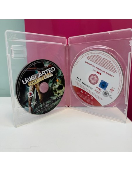 9-9-67367-4-Videojuego Ps3 Uncharted 3 y Uncharted Drake's Fortune