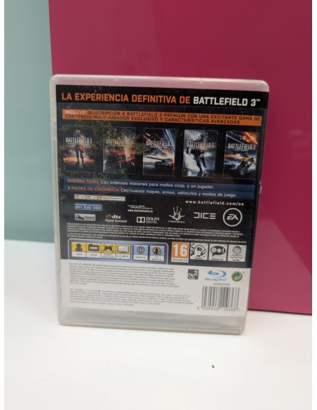9-9-68754-3-Videojuego PS3 battelfield 3 premium edition 