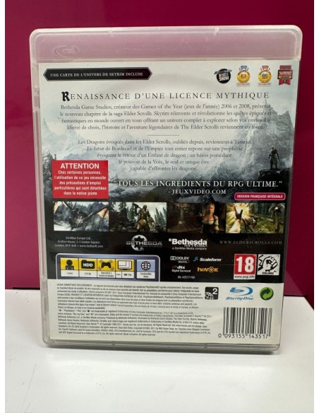 9-9-63227-2-Videojuego PS3 Skyrim pal francia