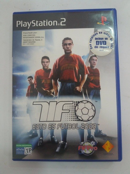 9-2-99398-1-Videojuego PS2 TIF Esto es fútbol 2003