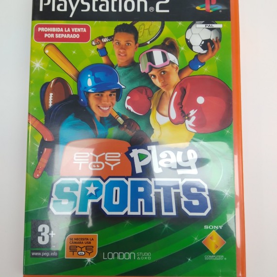 9-9-57265-1-Videojuego PS2 EYE TOY PLAY SPORTS