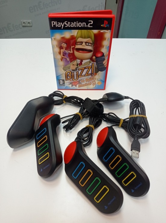 9-9-65802-1-Videojuego PS2 Buzz Le Quizz Musical