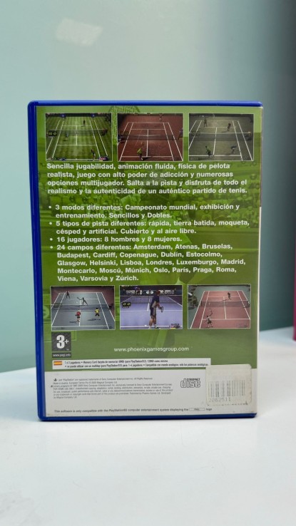 9-9-66368-1-Videojuego PS2 European Tennis Pro