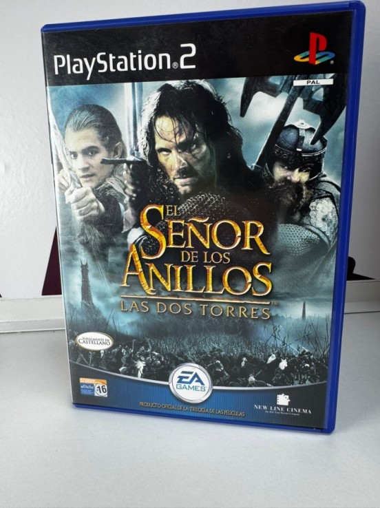 9-9-71463-1-Videojuego PS2 el señor de los anillos las dos torres