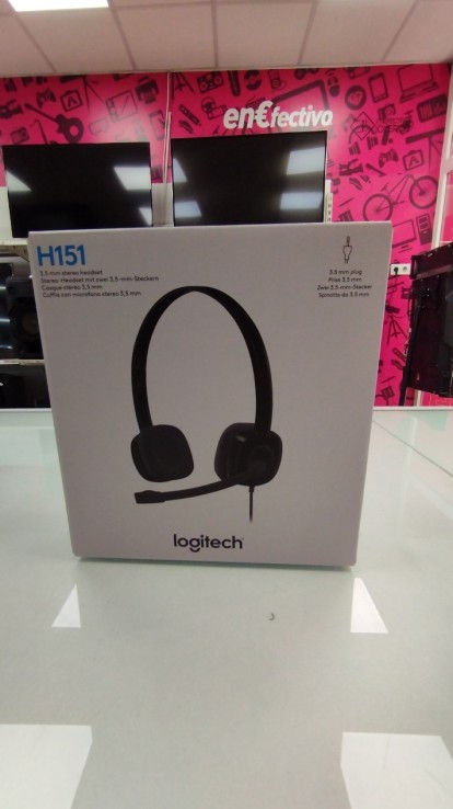 9-6-161461-1-Auriculares Diadema Logitech H151 SIN USO