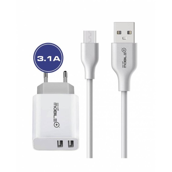 9-9-60441-1-Cargador doble MB-1042 cable usb a micro usb 