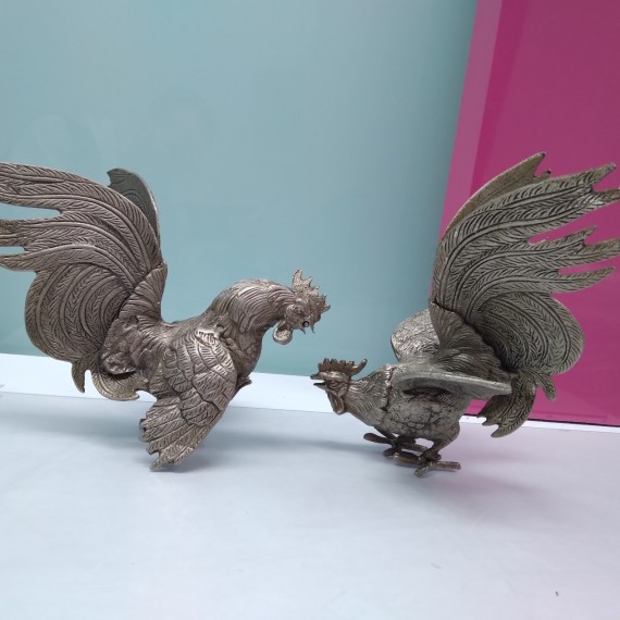 9-9-51875-1-Adorno Pareja Gallos De Pelea Bronce