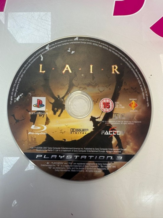 9-9-68301-1-Videojuego PS3 Lair (sin caratula)