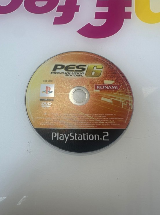 9-9-74139-1-Videojuego PS2 pes 6 (sin caratula)